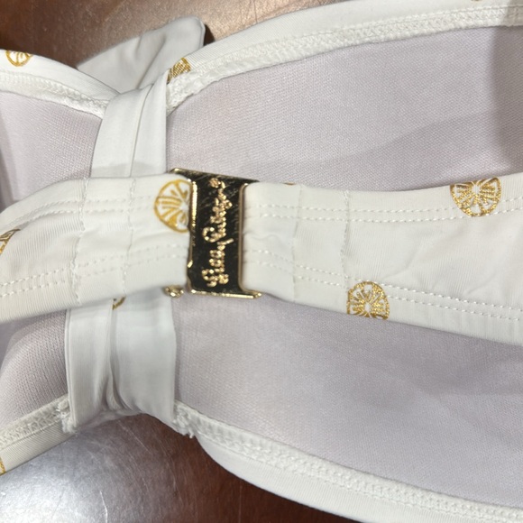 LILLY PULITZER Cassia Ruffle Bikini Top Size 10 in excellent preowned condition - Picture 3 of 10